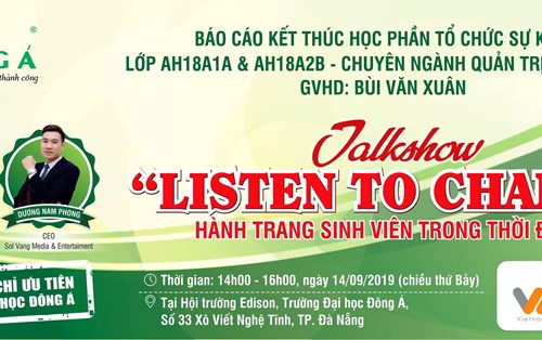 Talik show "Hành trang sinh viên trong thời đại 4.0"